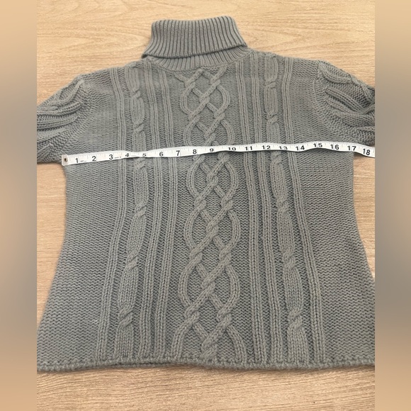 Barami gray cable knit turtleneck sweater medium - Picture 5 of 6